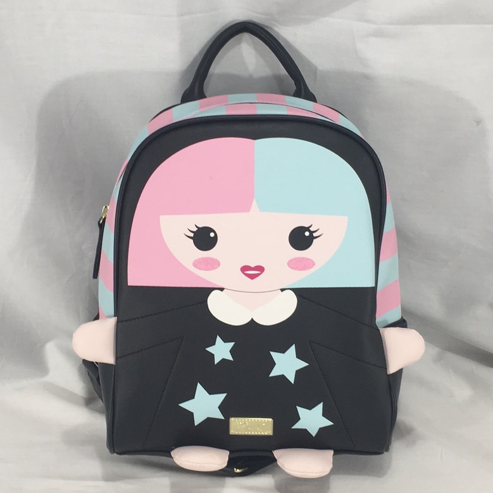 Luv Betsey Girl Kitsch Backpack Pink Blue Black